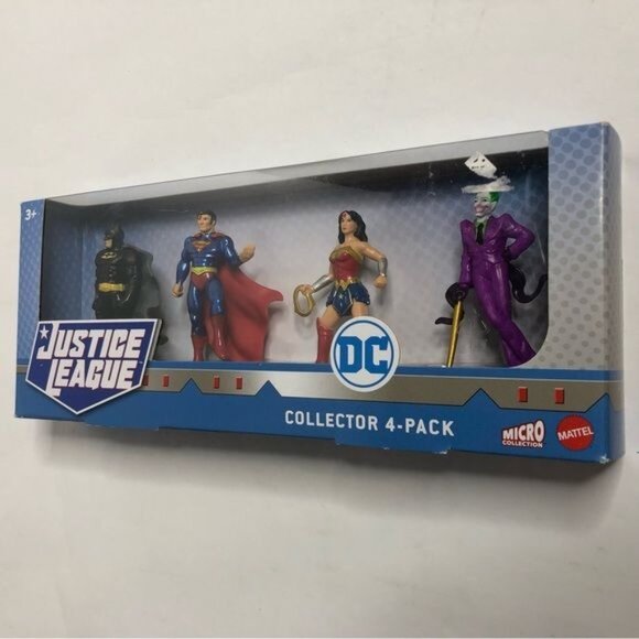 DC Justice League Micro Collection Figures Set Of 4 Batman Joker Superman Wonder - Picture 2 of 7